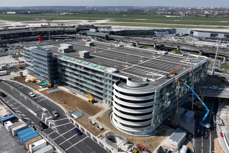 Orly Airport Parking seen from above.